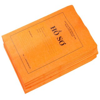 1 Cái Bao Thư Hồ Sơ Cam / Trắng A4 (Có Chữ Hồ Sơ)