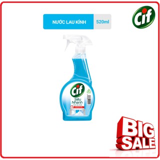 Nước Lau Kính CIF Sạch Bóng Chai 520ml