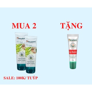 Combo 2 mặt nạ đất sét Neem - Tặng son dưỡng môi