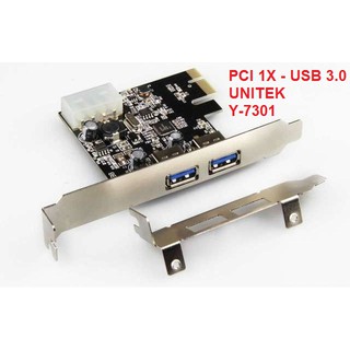 Thiết bị chuyển CARD PCI EXPRESS 1X sang USB 3.0 UNITEK Y-7301