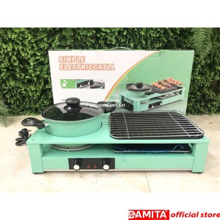 BẾP LẨU NƯỚNG ĐA NĂNG 2IN1 SIÊU HÓT DK-303 - BH 6 THÁNG