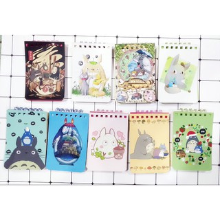 Sổ lò xo mini totoro LXD7 A7 100 trang sổ note dễ thương