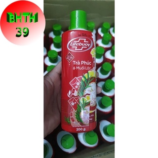 Sữa tắm Lifebuoy trà phúc &amp; muối lộc chai 200g (hàng khuyến mãi)