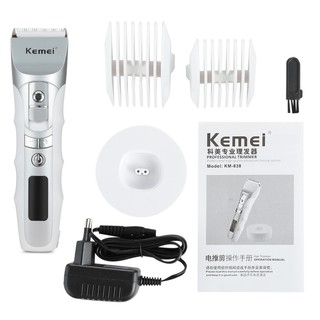 Tông đơ cắt tóc KEMEI838 màn hình LCD hiển thị 2018