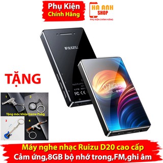 Máy nghe nhạc Ruizu D20 cao cấp, cảm ứng toàn màn hình, có loa ngoài,8GB bộ nhớ trong,FM,ghi âm