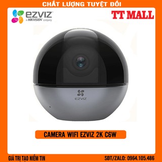 [ĐỘ PHÂN GIẢI 2K] Camera Wifi EZVIZ C6W 4MP quay quét 360 độ (Chuẩn nén H.265, nhận diện người, đàm thoại 2 chiều