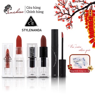 Son Thỏi PHIÊN BẢN GIỚI HẠN 3CE CLEAR LAYER EDITION Lên Màu Siêu Chuẩn 3CE Soft Matte Lipstick