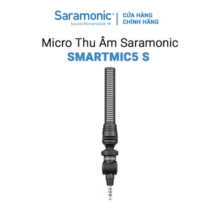 Micro Thu Âm Không Dây Saramonic SmartMIC5 S - Kết Nối Điện Thoại/ Laptop Jack TRRS 3.5mm - Bảo Hành Chính Hãng 24 Tháng