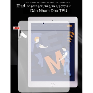 MIẾNG DÁN KÍNH CƯỜNG LỰC DẺO NHÁM NANO 9H+ iPad Gen 8 (iPad 10.2 2020