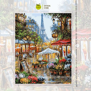 Tranh tô màu Paris lãng mạn T442