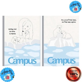 Vở kẻ ngang có chấm 80 trang Polar Bears CAMPUS - 2021 Cưng xỉu