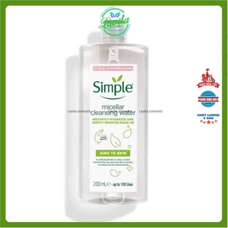 Nước tẩy trang Simple Kind to Skin Micellar Cleansing Water