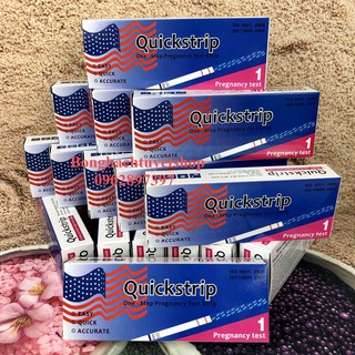 Combo 16 Que Thử Thai Quickstrip có in hình lá cờ " NHANH CHÓNG - ĐƠN GIẢN - CHÍNH XÁC - GIÁ RẺ "