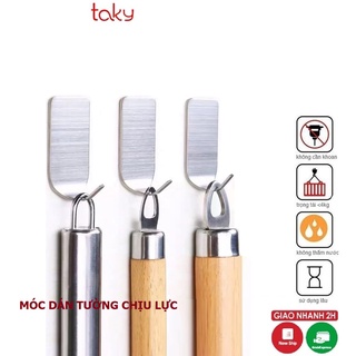 Móc Inox - Taky Bản Nhỏ Dán Tường, Treo Đồ Đa Năng, Dán Tường Siêu Dính, Không Khoan Đục, Tiện Dụng Trong Gia Đình 2002