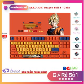 [Chính hãng] Bàn phím cơ AKKO 3087 Dragon Ball Z – Goku (Akko Switch &amp; Cherry Switch) - Mai Hoàng phân phối và Bảo hành