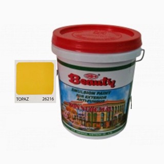 [Sơn chậu] Sơn nước ngoại thất Beauty màu vàng chanh (mã 26216- 5Lit)