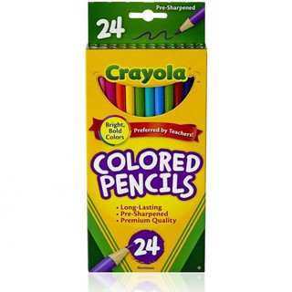 BÚT CHÌ MÀU CHUỐT SẴN CRAYOLA 24 CÂY