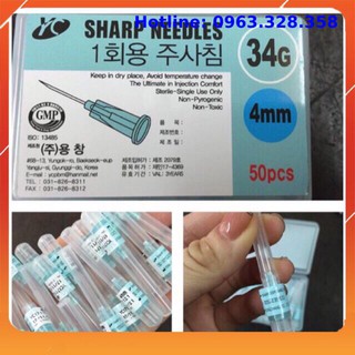 Đầu kim nano tiêm dưỡng chất 34g- 4mm
