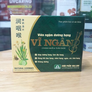 Viên ngậm dưỡng họng Vĩ ngân Hoa linh