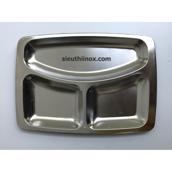 Khay cơm inox 3 ngăn