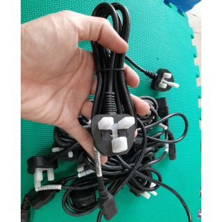 Dây nguồn máy tính 3 chấu châu âu dài 1m5 tới 1m8 zin cũ. 589nhattao