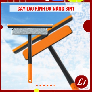 Cây lau kính đa năng 3in1 đầu lau thế hệ mới