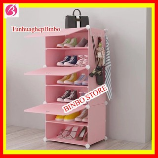 [BINBO] Tủ nhựa ghép để giày dép 6 ngăn chắc chắn