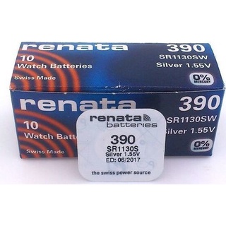 Pin đồng hồ 390 SR1130SW Renata chính hãng Thụy Sỹ - Vỉ 1 viên