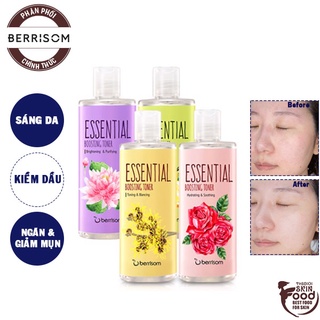 Nước Hoa Hồng Chiết Xuất Thiên Nhiên Berrisom Essential Boosting Toner 265ml