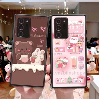 Ốp Samsung Note 20 Ultra in hình gấu chocolate kẹo ngọt siêu đẹp siêu xinh
