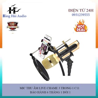 𝘽𝙖̉𝙣 𝙉𝙖̂𝙣𝙜 𝘾𝙖̂́𝙥 𝟮𝟬𝟮𝟭] Mic Thu âm C11 livestream cao cấp tặng kèm tai phone