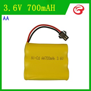 Pin Ni-Cd 3.6V 700mAh cổng SM dành cho xe đồ chơi ô tô điều khiển