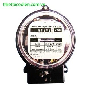 Đồng Hồ Công Tơ Điện 1 Pha 2 Dây Hàng Loại 1