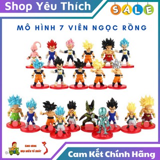 Mô Hình Trang Trí ⭐FREE SHIP⭐ Bộ Mô Hình 7 Viên Ngọc Rồng Chibi Đầy Đủ 21 Nhân Vật Trong Phim Drangon Ball