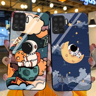 Ốp Lưng OPPO A94 Ốp kính bóng cao cấp Phi Hành Gia