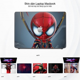 Skin dán Macbook mẫu người nhện Spiderman (đã cắt sẵn, inbox mã máy cho shop)