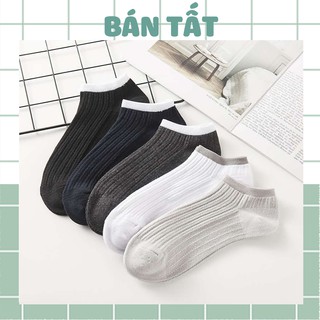 Tất vớ nam nữ cổ ngắn học sinh nhiều màu phong cách Hàn Quốc dễ thương