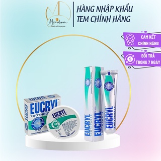 Combo kem đánh trắng răng Eucryl &amp; Bột tẩy trắng Eucryl