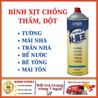 Gía Rẻ Vô Địch Bình Xịt Chống thấm - Chống Dột Công nghệ Nhật bản ( Chai 450ml ), Xịt Chống Thấm Bịt Kín Khe Nứt