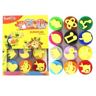Màu Nước Finger Paint Có Mộc SK-FP002 (12 Màu) - Smart Kids