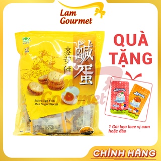Bánh Quy Trứng Muối Đài Loan Giòn Nhân Dẻo Ngon Nhập Khẩu Cao Cấp MIT 500g và 180g - Lam Gourmet