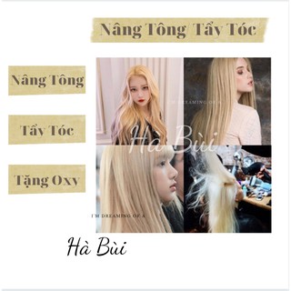 Combo Kem Nhuộm Nâng Tông Nền Tóc ,Tẩy Tóc Trước Khi Nhuộm ( Tặng Oxy)