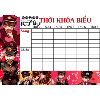 Thời khoá biểu hanako jibaku shounen hanako-kun