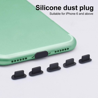 Set 5 Nút Silicon Bịt Cổng Sạc Tai Nghe Compatible For Apple Chống Bụi Chống Mài Mòn Thông Dụng