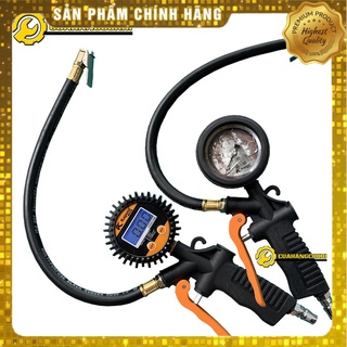 Đầu vòi bơm ô tô - xe máy -đồng hồ đo lốp xe Nhật Kapusi - Bảo Hành 5 năm
