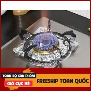 Bộ 10 miếng giấy bạc lót bếp ga tiện dụng