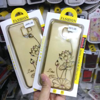 Ốp dẻo viền màu đính đá cho Galaxy J6 Plus 2018
