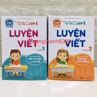 Combo 2 Quyển Luyện Viết Hành Trang Cho Bé Chuẩn Bị Vào Lớp 1