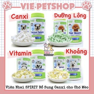 [COMBO 10 VIÊN] Viên Nhai SPIRIT Bổ Sung Dưỡng Chất Canxi cho Chó | Vie PETSHOP