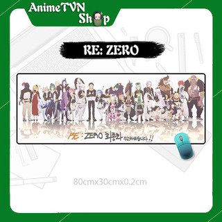 Miếng lót chuột khổng lồ hình anime/Manga Re:Zero kara Hajimeru Isekai Seikatsu - cao su thiên nhiên (80 x 30 x 0.2)